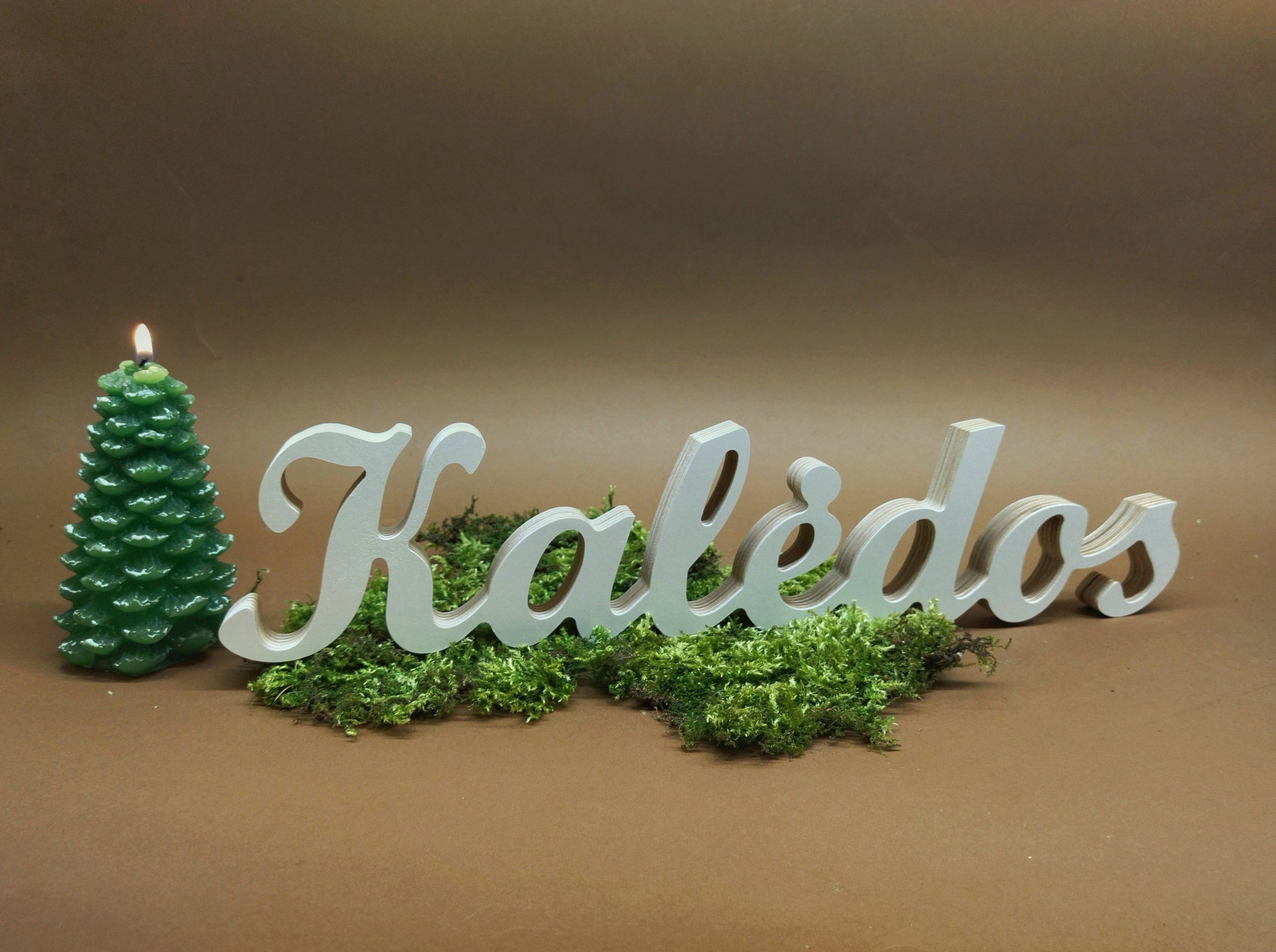 Medinis pastatomas užrašas "Kalėdos" - Image 2